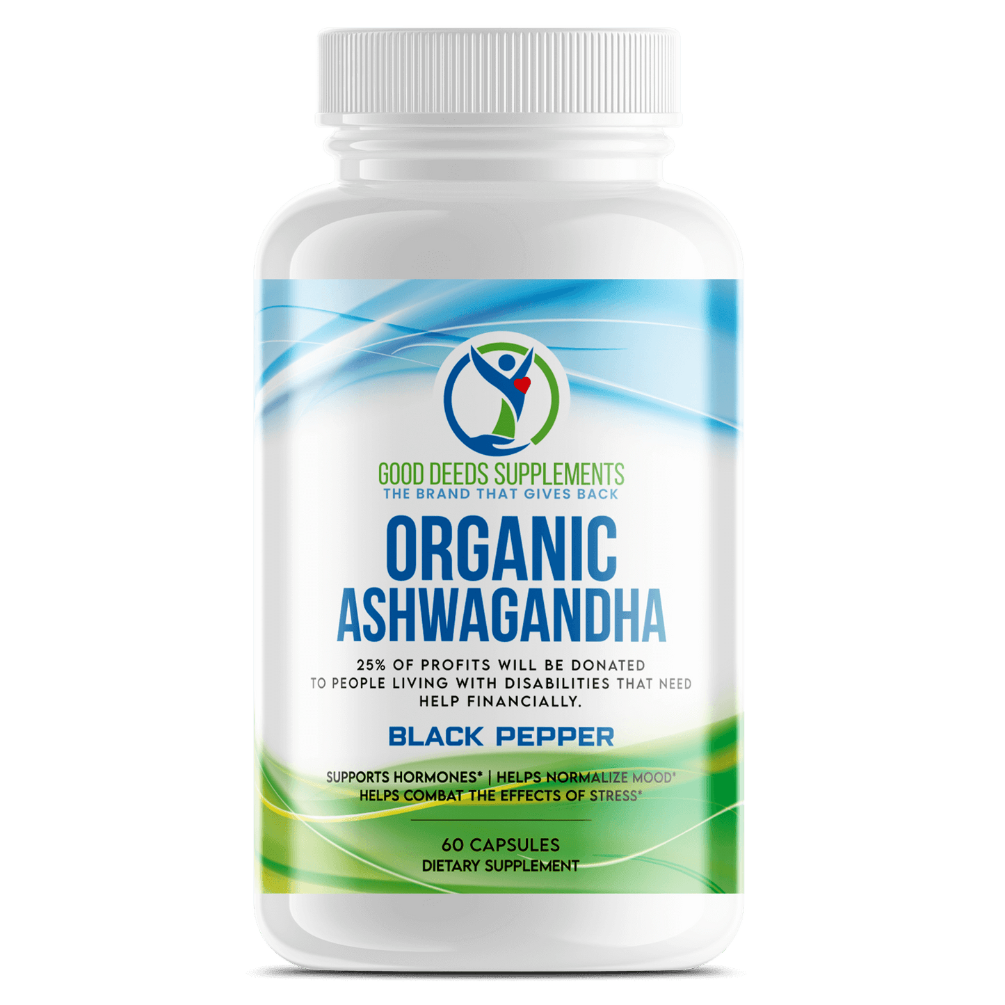 Organic Ashwagandha - Premium General Health from Good Deeds Supplements - Just $20.55! Shop now at Concordia Style Boutique