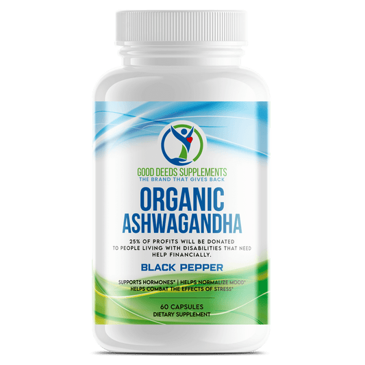 Organic Ashwagandha - Premium General Health from Good Deeds Supplements - Just $20.55! Shop now at Concordia Style Boutique