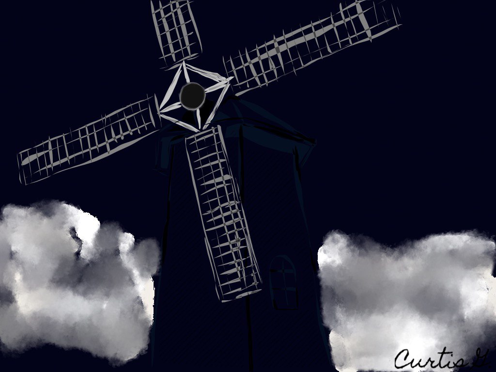 Windmill at Night - NFT