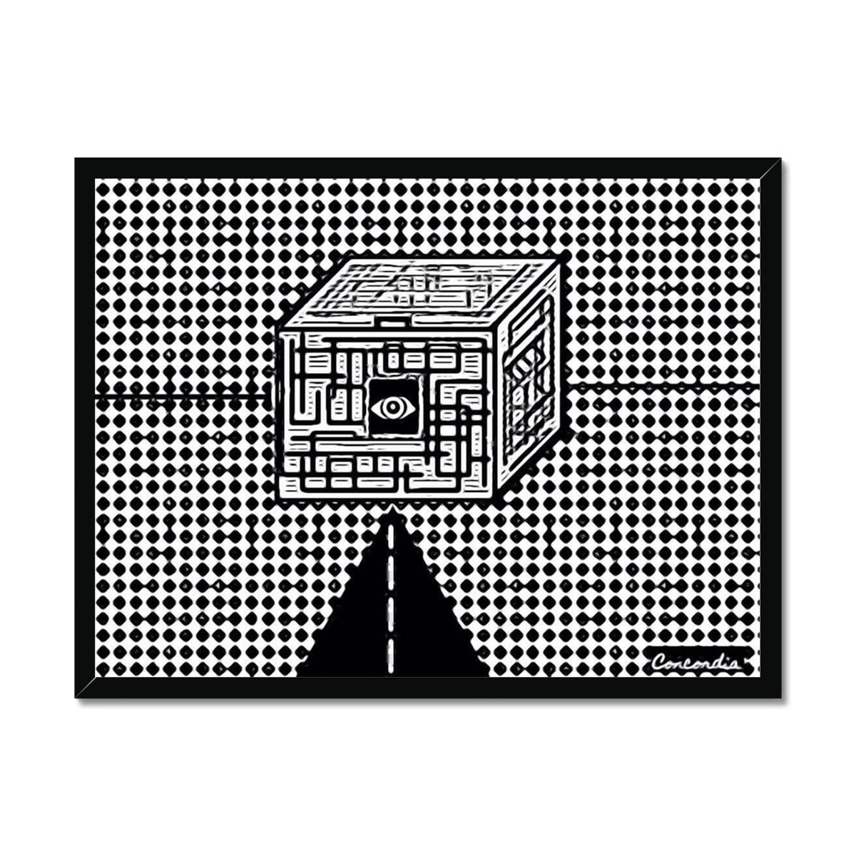 The Cube Framed Print