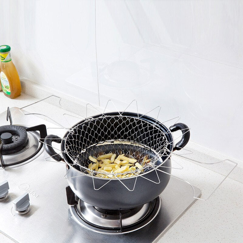 Foldable Steam Rinse Fry Strainer Basket - Premium Foldable Steam Rinse Fry Strainer Basket from Concordia Style Boutique - Just $6.46! Shop now at Concordia Style Boutique