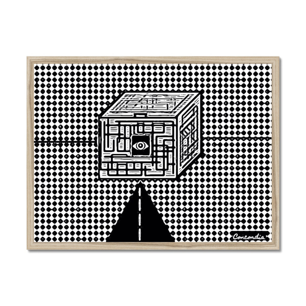 The Cube Framed Print