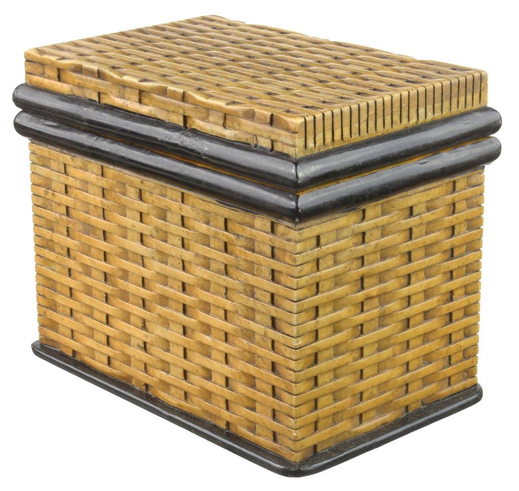 Wicker Weave - 3 x 5" Card Soapstone Trinket Decor BoxHeart - Premium Home Living & Improvement from The Niger Bend - Just $179.78! Shop now at Concordia Style Boutique