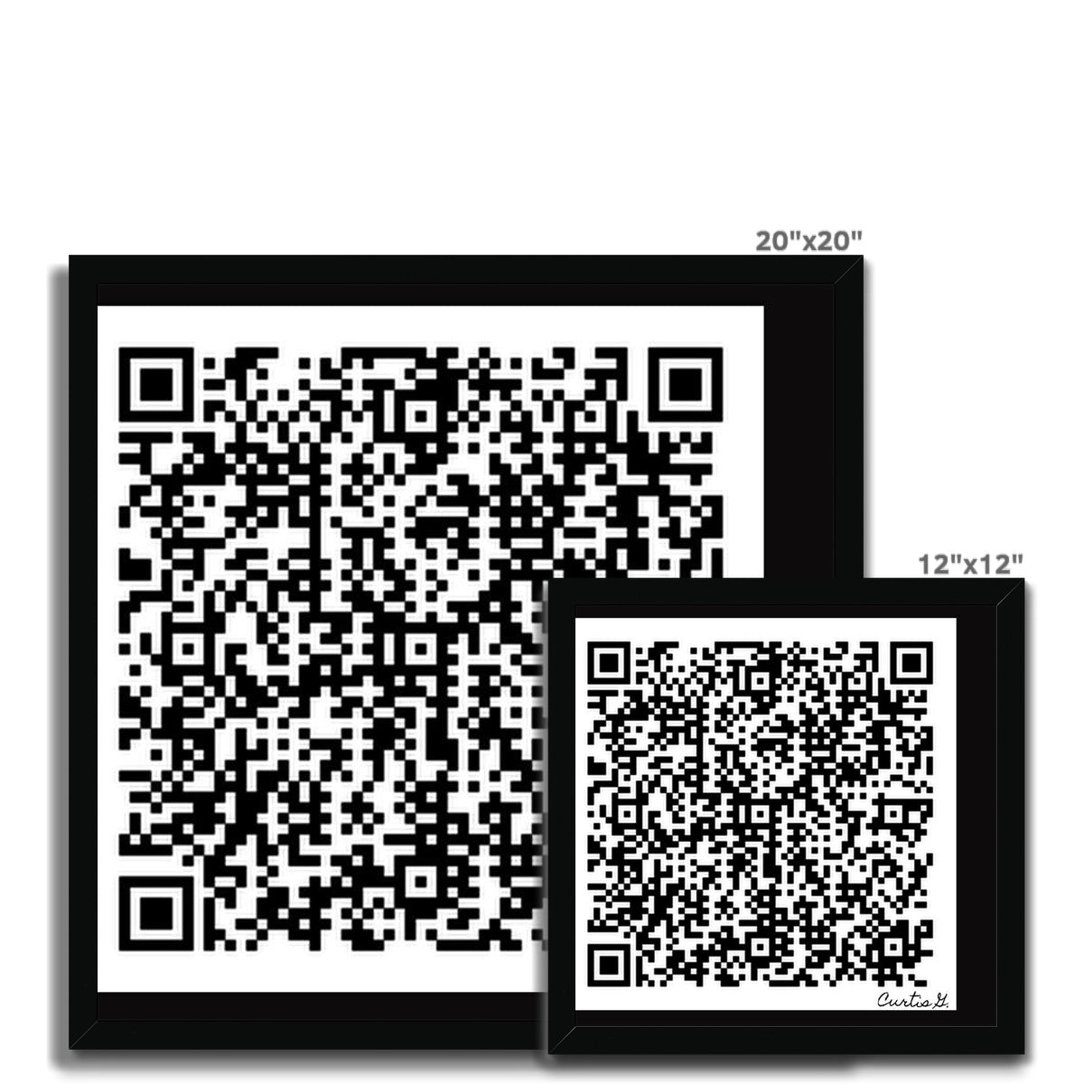 Scan Me Budget Framed Poster