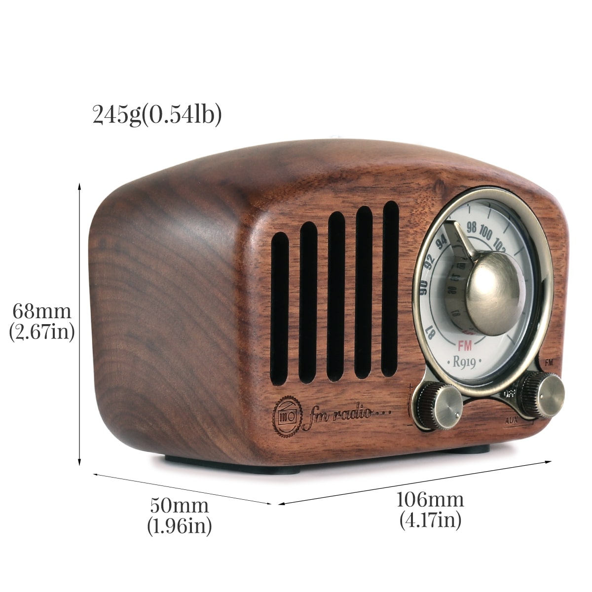 Classical retro radio receiver portable - Premium  from Concordia Style Boutique - Just $53.07! Shop now at Concordia Style Boutique