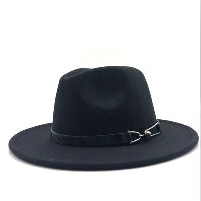 Wool Vintage Gangster Trilby Felt Fedora Hat With Wide Brim Gentlemen and Ladies - Premium hat from Concordia Style Boutique - Just $22.14! Shop now at Concordia Style Boutique