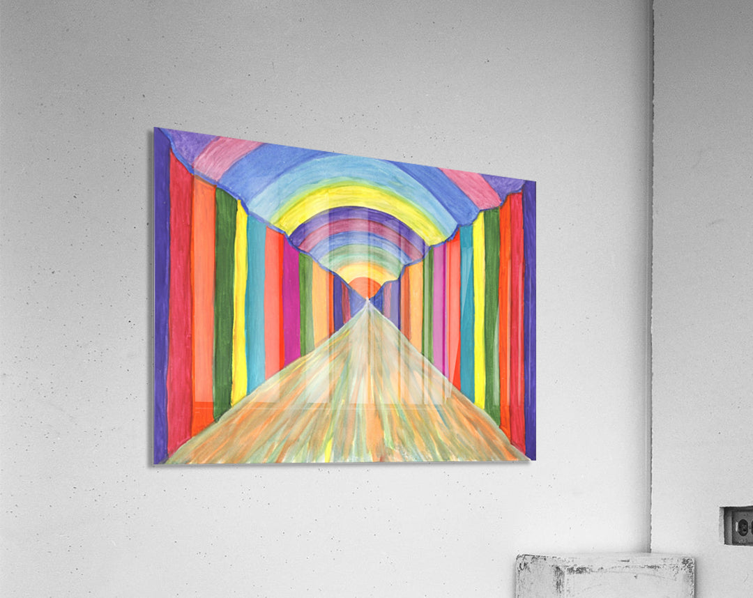 Colorful abstract painting. Perspective - Premium artwork from Concordia Style Boutique - Just $64! Shop now at Concordia Style Boutique