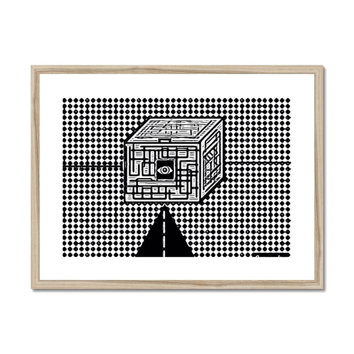 The Cube Framed & Mounted Print