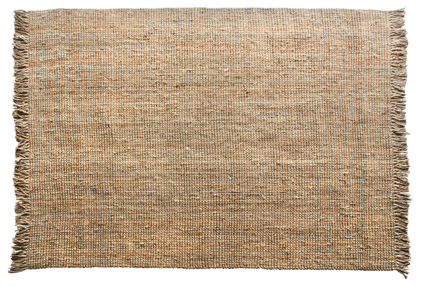 RugSmith Natural Woven Urban Fringed Doormat, 7'6" x 9'6"Heart