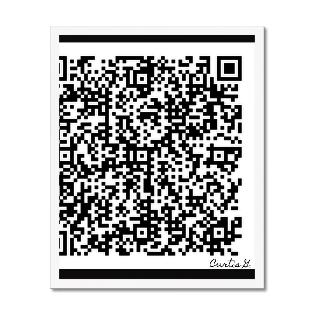 Scan Me Budget Framed Poster