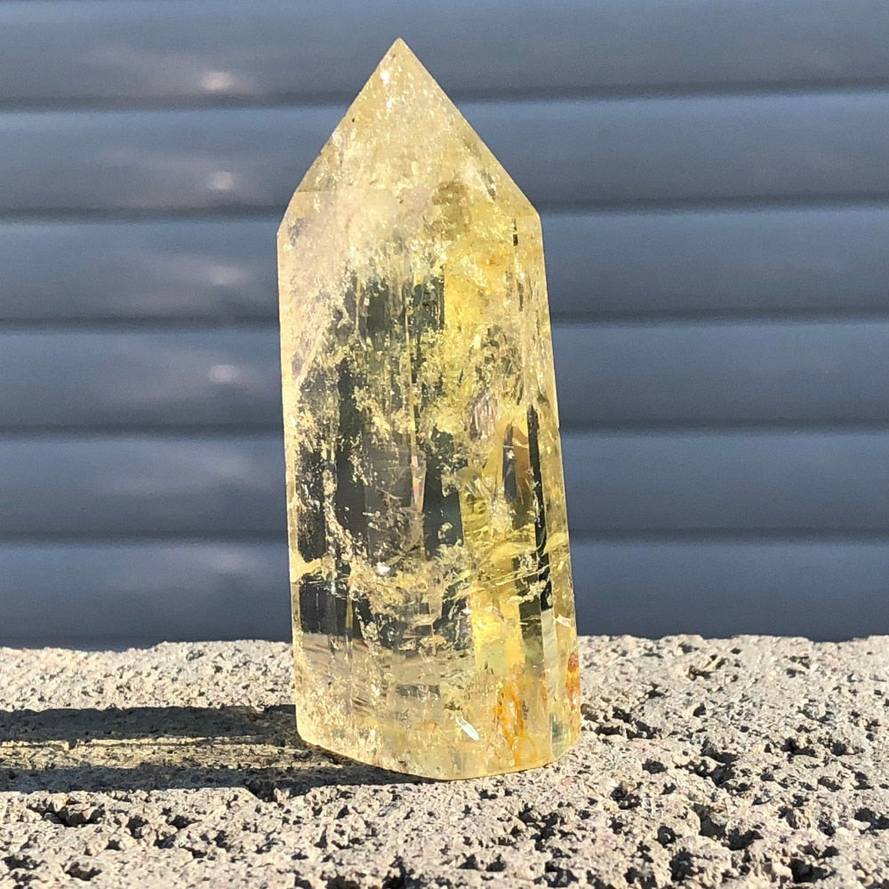 Natural citrine crystal quartz obelisk wand point healing - Premium Natural Citrine Crystal Quartz Obelisk Wand Point from Concordia Style Boutique - Just $17.44! Shop now at Concordia Style Boutique