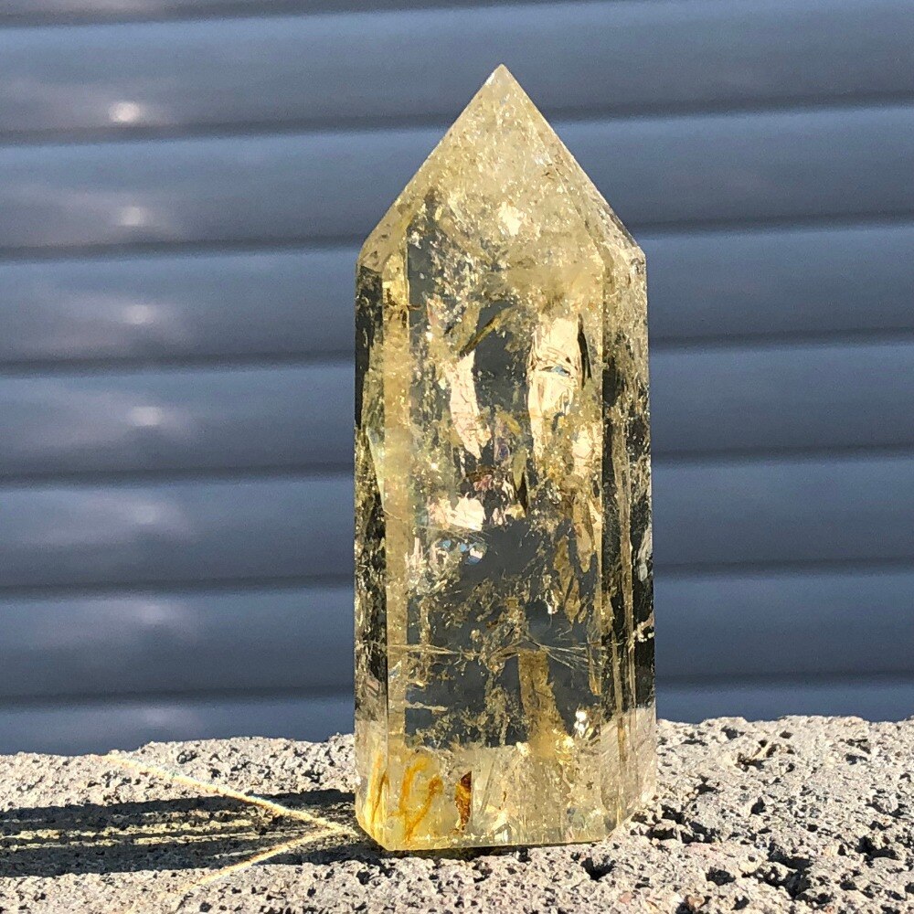 Natural citrine crystal quartz obelisk wand point healing - Premium  from Consonance Store - Just $9.80! Shop now at Concordia Style Boutique
