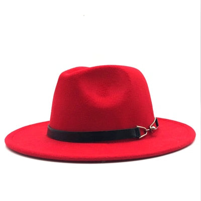 Wool Vintage Gangster Trilby Felt Fedora Hat With Wide Brim Gentlemen and Ladies - Premium hat from Concordia Style Boutique - Just $22.14! Shop now at Concordia Style Boutique