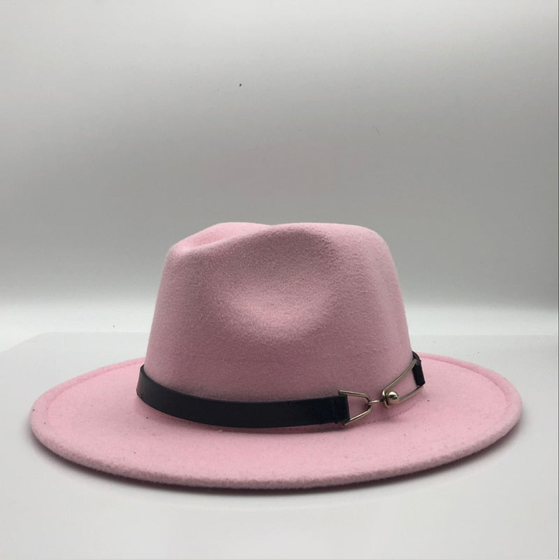 Wool Vintage Gangster Trilby Felt Fedora Hat With Wide Brim Gentlemen and Ladies - Premium hat from Concordia Style Boutique - Just $22.14! Shop now at Concordia Style Boutique