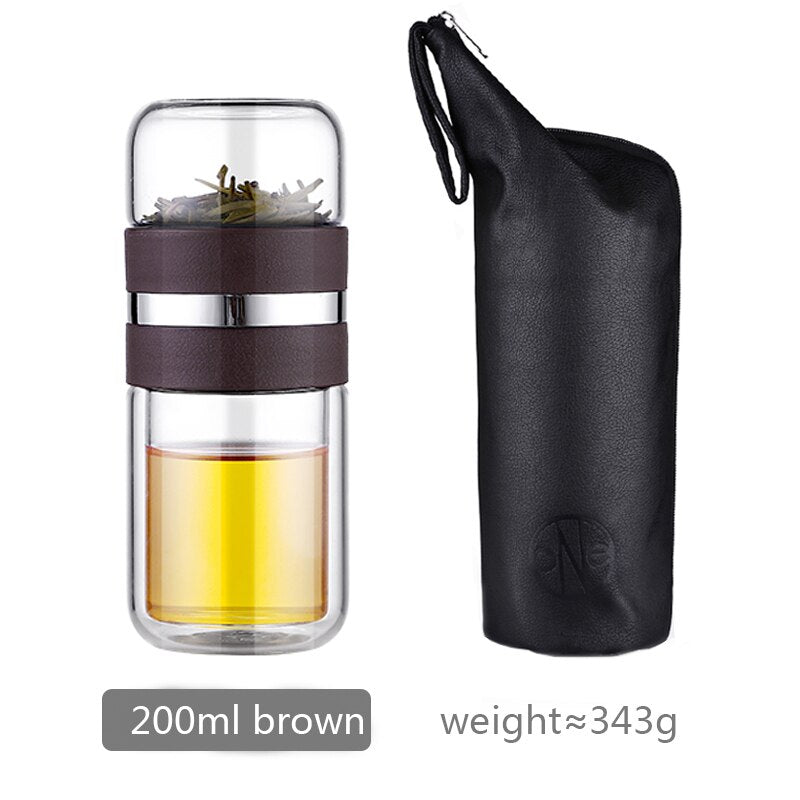Glass Tea Infuser Bottle - Premium  from Consonance Store - Just $32.88! Shop now at Concordia Style Boutique
