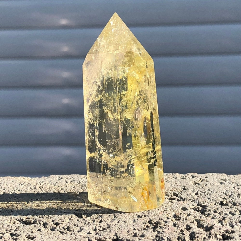 Natural citrine crystal quartz obelisk wand point healing - Premium Natural Citrine Crystal Quartz Obelisk Wand Point from Concordia Style Boutique - Just $17.44! Shop now at Concordia Style Boutique