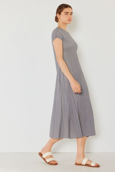 Marina West Swim Pleated Cap Sleeve A-Line Dress - Premium Pleated Cap Sleeve A-Line Dress from Concordia Style Boutique - Just $62.66! Shop now at Concordia Style Boutique