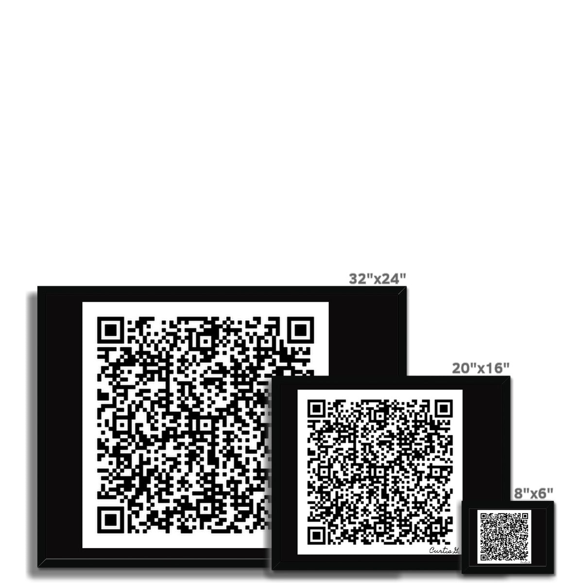 Scan Me Budget Framed Poster - Premium Fine art from Prodigi - Just $16.64! Shop now at Concordia Style Boutique