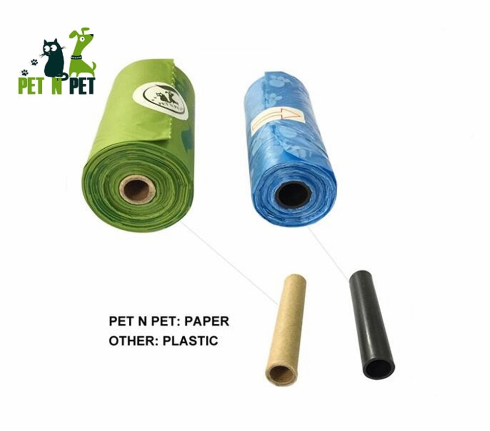 Biodegradable Dog Poop Bags Cornstarch Earth Friendly Zero Waste 17 Micron ASTM D6400 Cat Waste Bag пакеты для собак
