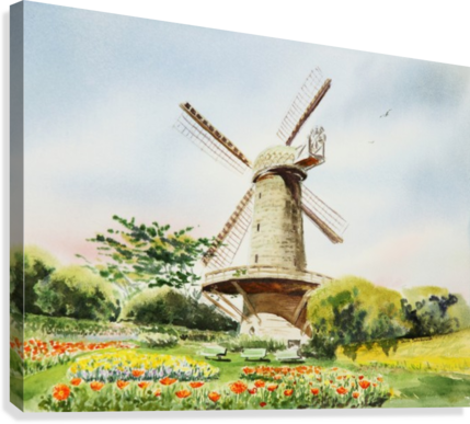 Dutch Windmill in San Francisco - Premium artwork from Concordia Style - Just $58! Shop now at Concordia Style Boutique