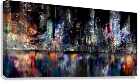 Boston Harbor Night Vibe - Abstract Art by Jason Cianelli - Premium artwork from Concordia Style Boutique - Just $59! Shop now at Concordia Style Boutique