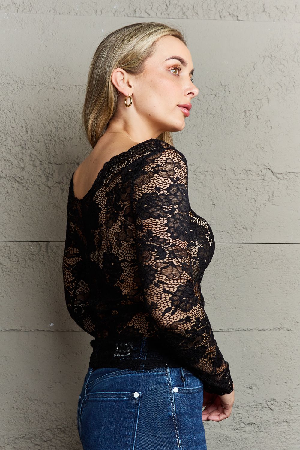 Ninexis Be Kind Off The Shoulder Lace Top - Premium  from Trendsi - Just $13.76! Shop now at Concordia Style Boutique