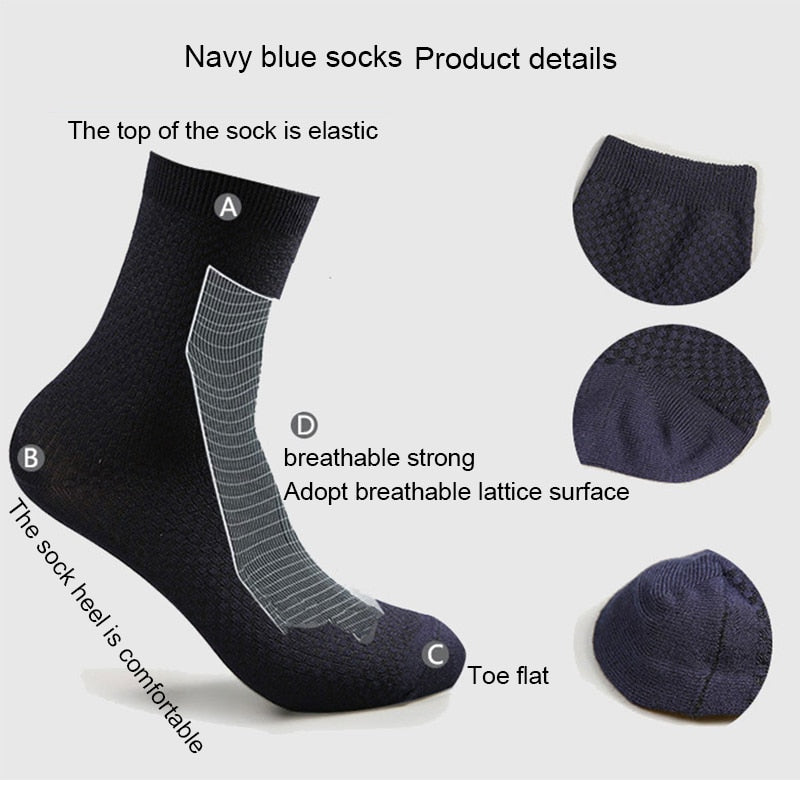 Bamboo Fiber Socks (10 Pairs ) - Premium Bamboo Fiber Socks from Concordia Style Boutique - Just $13.85! Shop now at Concordia Style Boutique