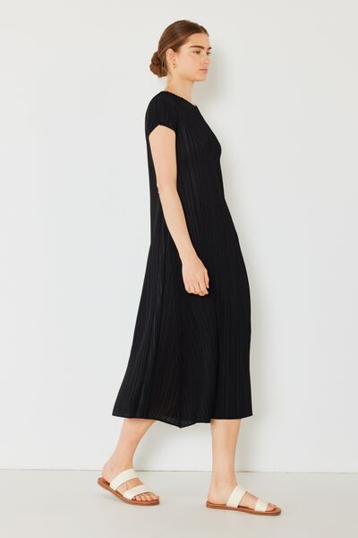 Marina West Swim Pleated Cap Sleeve A-Line Dress - Premium Pleated Cap Sleeve A-Line Dress from Concordia Style Boutique - Just $62.66! Shop now at Concordia Style Boutique