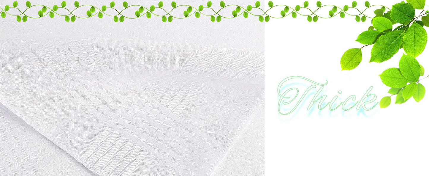 Scotamalone Men's Handkerchiefs 100% Soft Cotton White Hankie Hankerchieves - Premium Men's Handkerchief from Concordia Style Boutique - Just $12.12! Shop now at Concordia Style Boutique