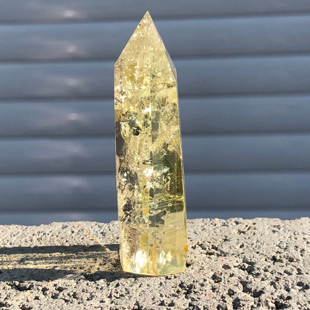 Natural citrine crystal quartz obelisk wand point healing - Premium Natural Citrine Crystal Quartz Obelisk Wand Point from Concordia Style Boutique - Just $17.44! Shop now at Concordia Style Boutique