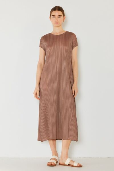 Marina West Swim Pleated Cap Sleeve A-Line Dress - Premium Pleated Cap Sleeve A-Line Dress from Concordia Style Boutique - Just $62.66! Shop now at Concordia Style Boutique