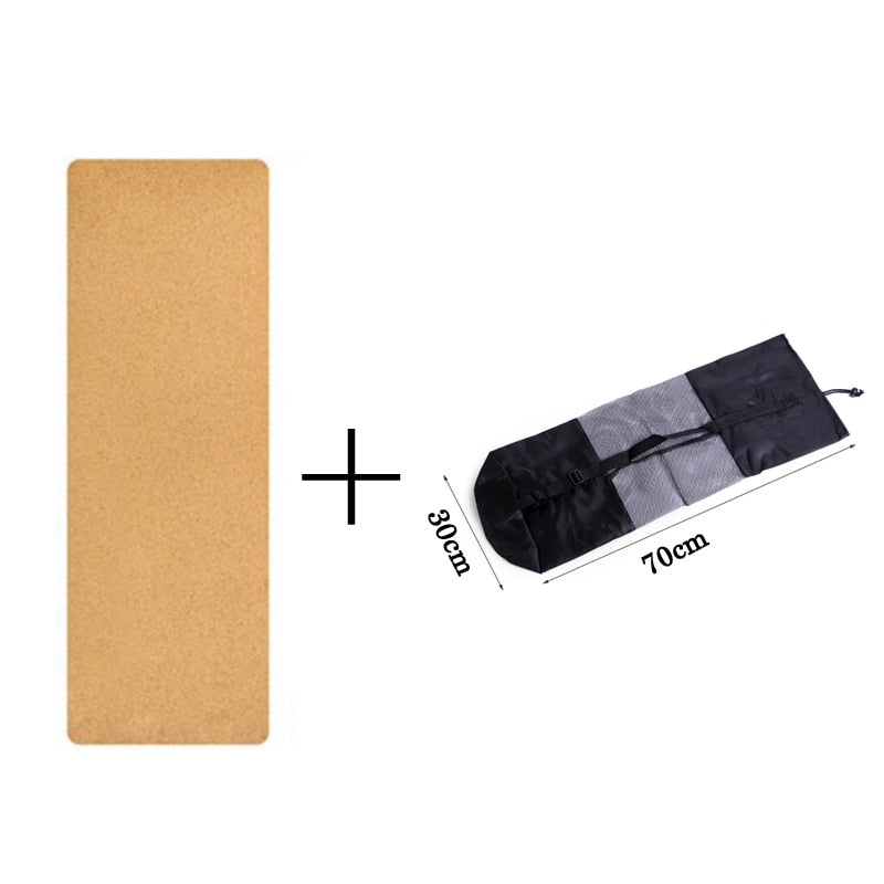 183X68cm Natural Cork Yoga Mat - Premium  from Consonance Store - Just $36.24! Shop now at Concordia Style Boutique