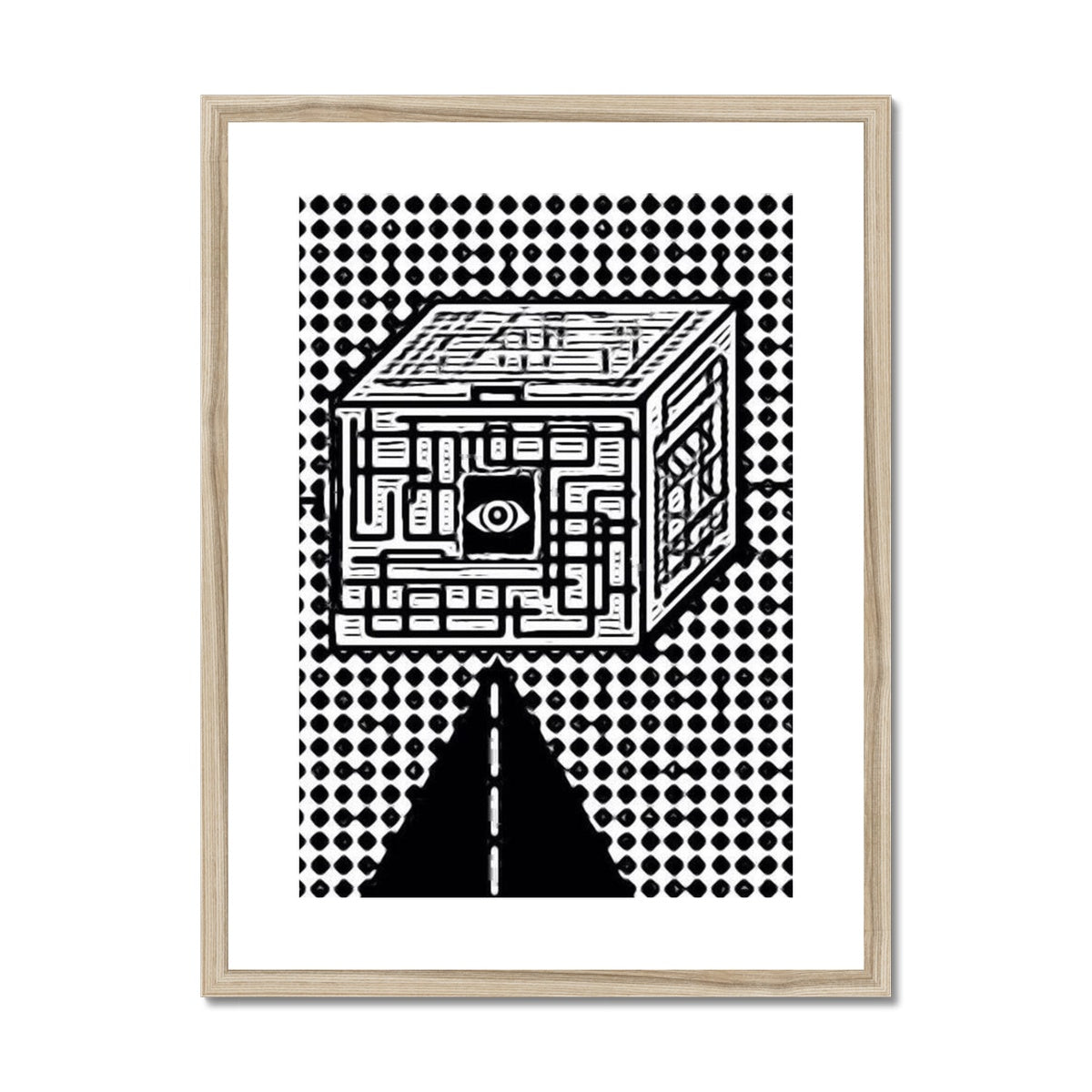 The Cube Framed & Mounted Print