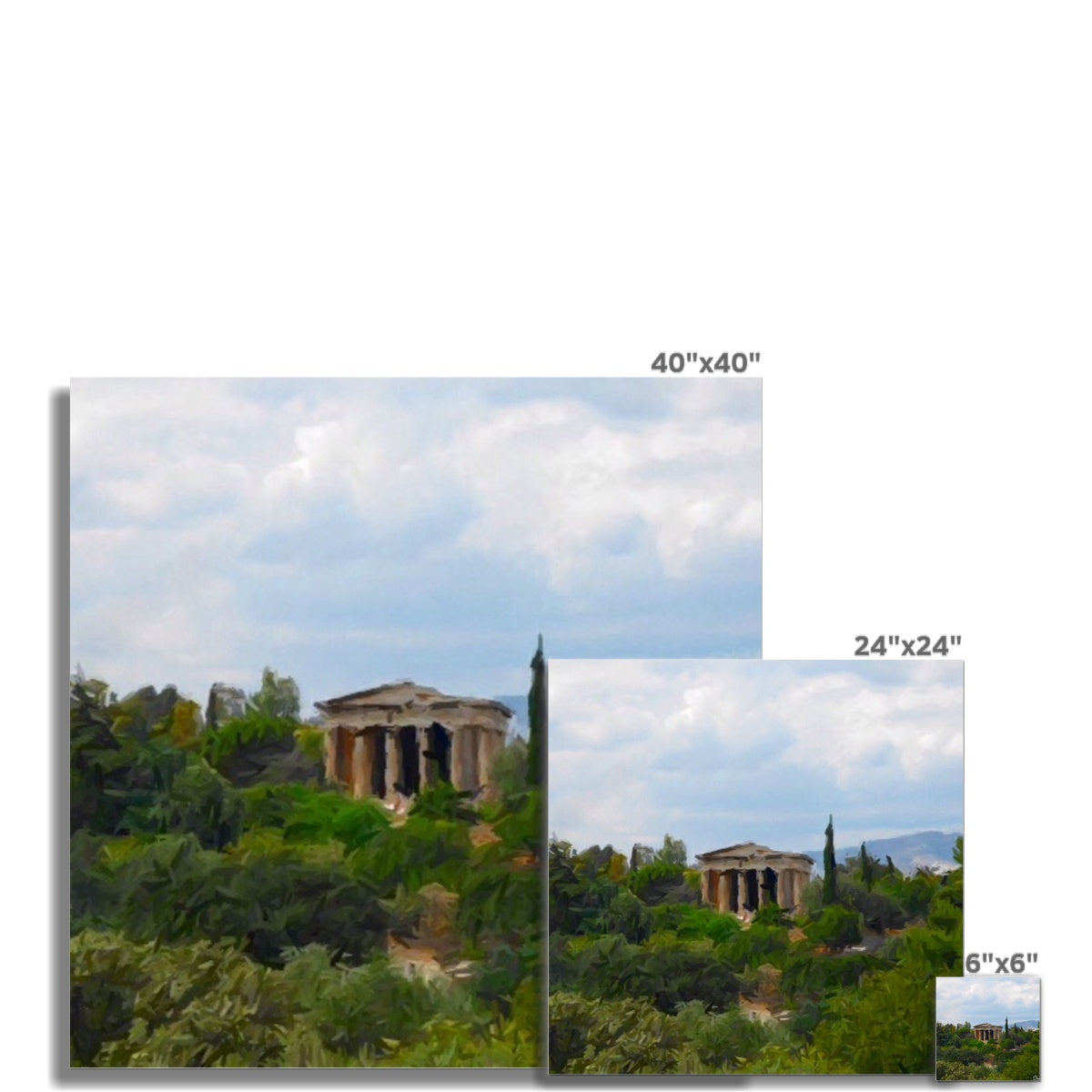 Athens Rolled Eco Canvas - Premium Fine art from Prodigi - Just $8.32! Shop now at Concordia Style Boutique