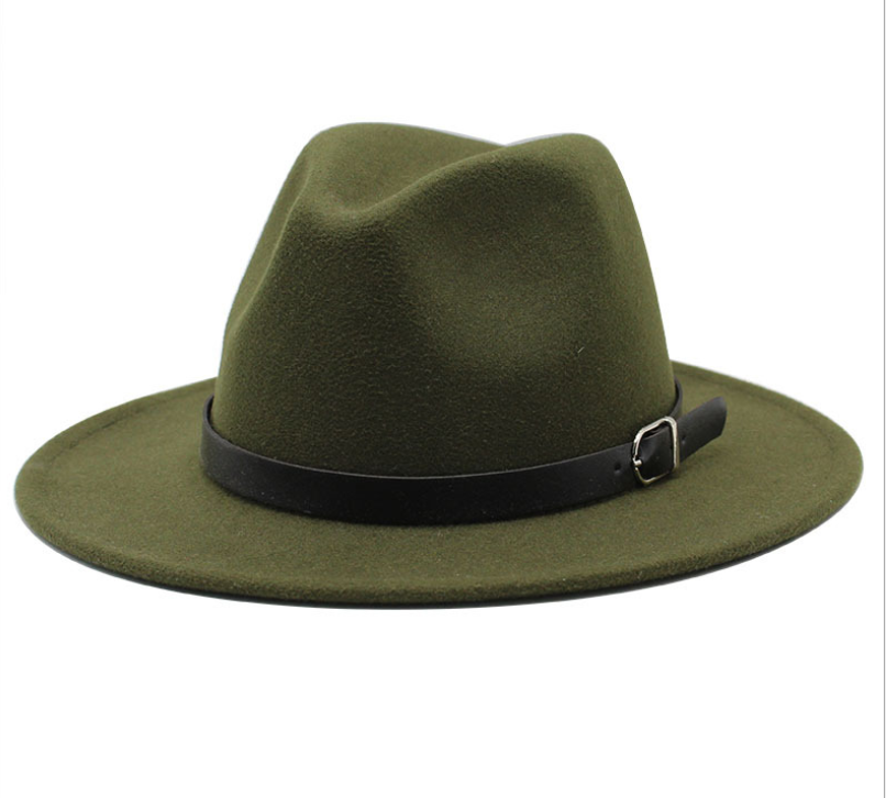 Wool Vintage Gangster Trilby Felt Fedora Hat With Wide Brim Gentlemen and Ladies - Premium hat from Concordia Style Boutique - Just $22.14! Shop now at Concordia Style Boutique