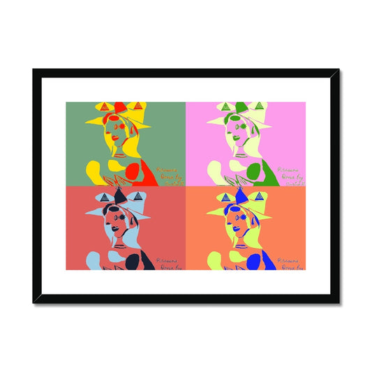 Woman Goes Pop! Framed & Mounted Print