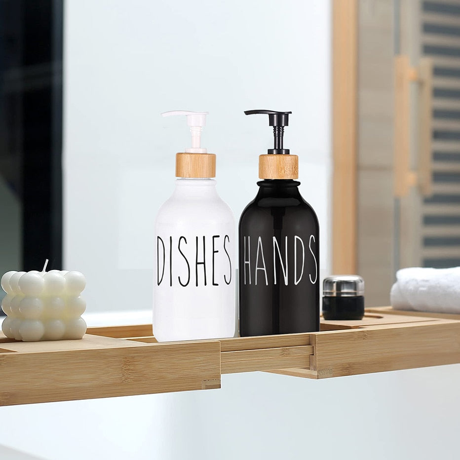 Dish Soap Bottle with Bamboo Pump - Premium Dish Soap Bottle with Bamboo Pump from Concordia Style Boutique - Just $11.22! Shop now at Concordia Style Boutique