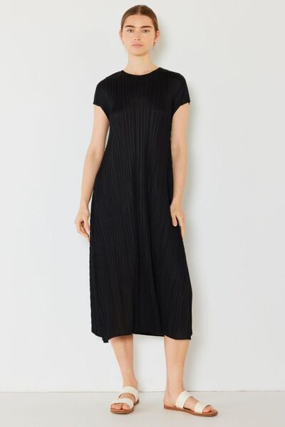 Marina West Swim Pleated Cap Sleeve A-Line Dress - Premium Pleated Cap Sleeve A-Line Dress from Concordia Style Boutique - Just $62.66! Shop now at Concordia Style Boutique