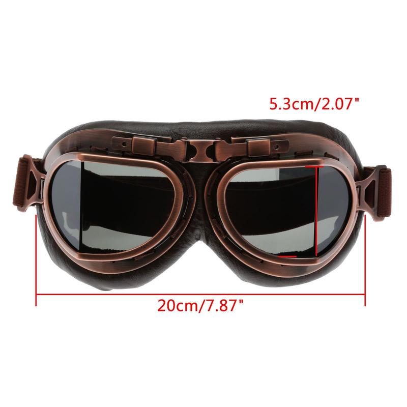 Retro Steampunk Copper Motorcycle Goggles