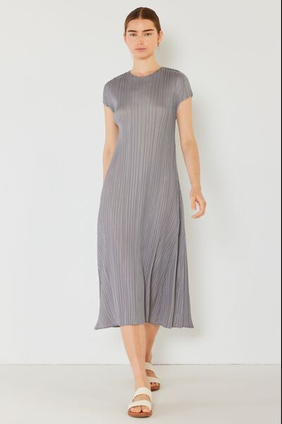 Marina West Swim Pleated Cap Sleeve A-Line Dress - Premium Pleated Cap Sleeve A-Line Dress from Concordia Style Boutique - Just $62.66! Shop now at Concordia Style Boutique