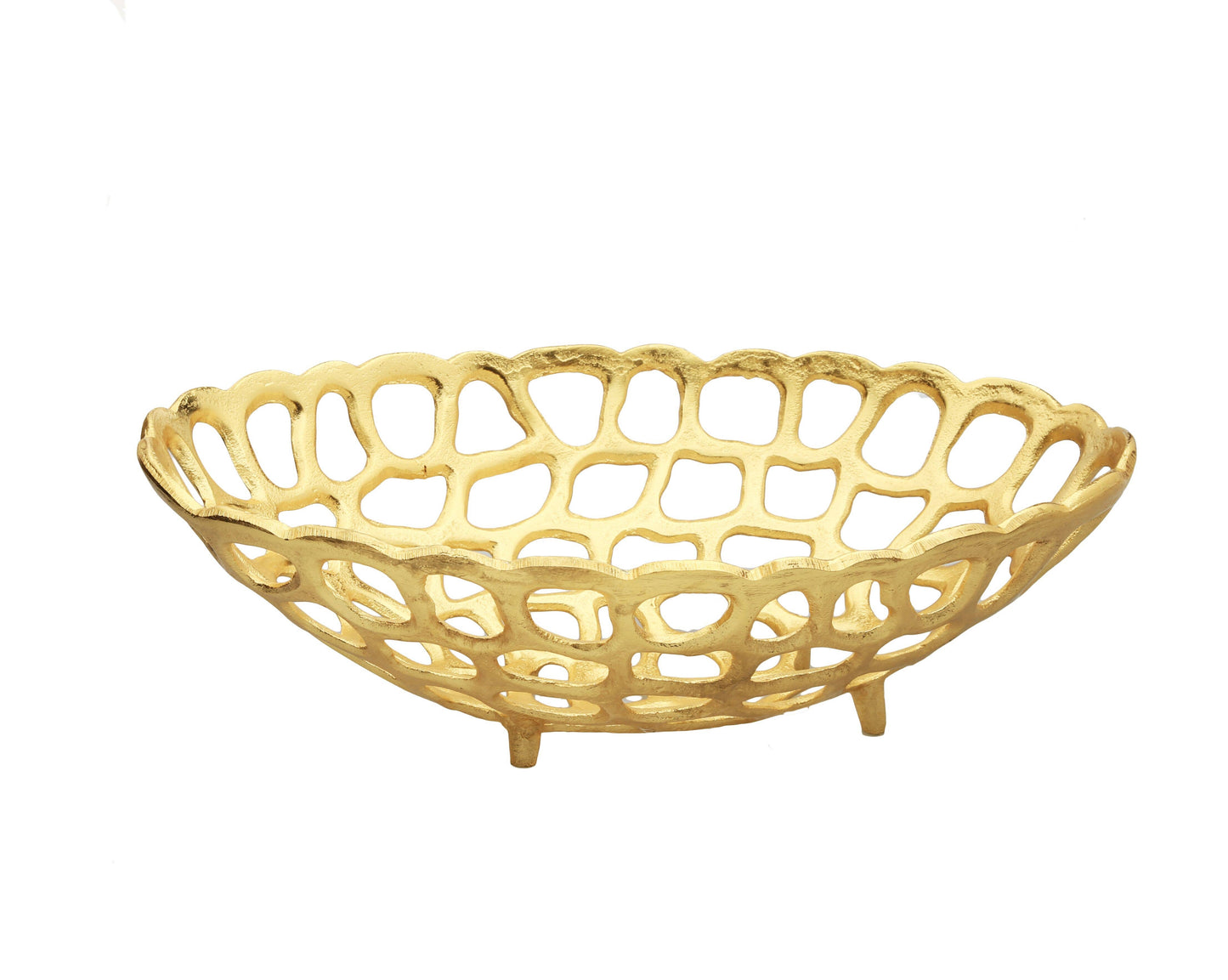 Gold Oval Looped Bread BasketHeart - Premium Home Living & Improvement from CLASSIC TOUCH DECOR INC. - Just $55.01! Shop now at Concordia Style Boutique