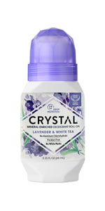 Crystal Mineral Deodorant Roll-On, Lavender & White Tea, Purple, 2.25 Fl Oz - Premium Deodorant from Concordia Style Boutique - Just $13! Shop now at Concordia Style Boutique