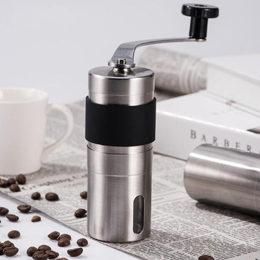 Manual Silver Coffee Grinder Mini Stainless Steel - Premium  from Consonance Store - Just $17.27! Shop now at Concordia Style Boutique