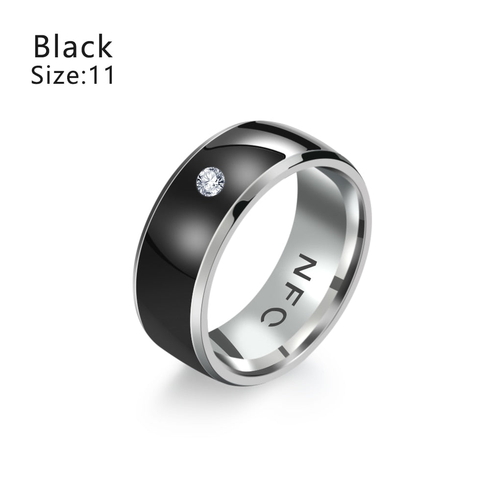 1PC New Fashion Multifunctional NFC Finger Ring Waterproof Wearable Connect Smart Ring Intelligent Technology Phone Equipment