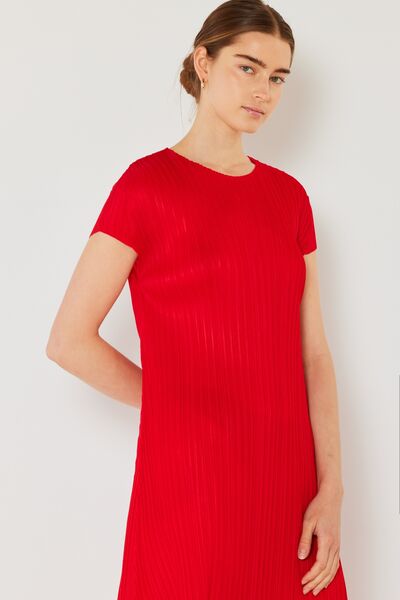 Marina West Swim Pleated Cap Sleeve A-Line Dress - Premium Pleated Cap Sleeve A-Line Dress from Concordia Style Boutique - Just $62.66! Shop now at Concordia Style Boutique