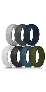 ThunderFit Silicone Wedding Rings for Men, Breathable Step Edge 2 Layer - 10mm Width - 2.3mm Thick - Premium  from Concordia Style Boutique - Just $15.04! Shop now at Concordia Style Boutique