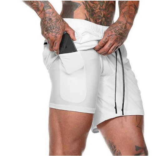 Mens 2 in 1 Fitness Running Shorts - Premium Running Shorts from Concordia Style Boutique - Just $24.96! Shop now at Concordia Style Boutique