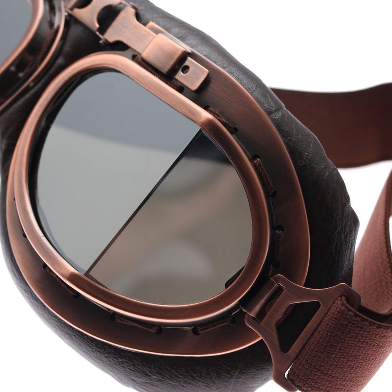 Retro Steampunk Copper Motorcycle Goggles