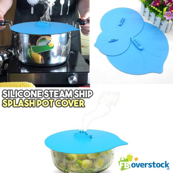 Silicone Steam Ship Splash Pot Cover - Premium  from Concordia Style Boutique - Just $20.35! Shop now at Concordia Style Boutique