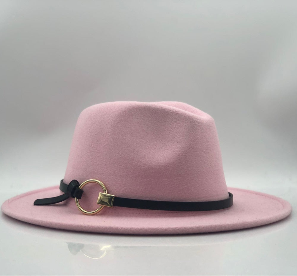 Wool Fedora Hat Hawkins Felt Cap Wide Brim Ladies Trilby Chapeu Feminino Hat Women Men Jazz Church Godfather Sombrero Caps - Premium hat from Concordia Style Boutique - Just $18.75! Shop now at Concordia Style Boutique